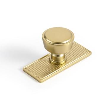 Imagem de Goo-Ki Puxadores de armário de bronze champanhe com placa traseira ou espaçador, ferragens de cozinha de liga de zinco - pacote com 6 puxadores de gaveta de orifício único/barra de parafuso