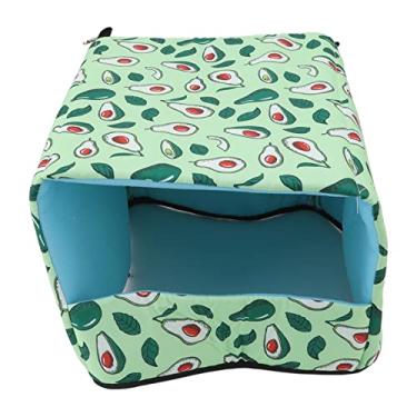Imagem de GLOGLOW Cama de Hamster Esconde -se, Pequeno Animal Quente Casa de Cama para Hamsters Hedgehogs Cobaia Porcos de Açúcar Planador Gerbils 30 X 25 X 19cm Nan (30 * 25 * 19CM)