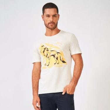 Imagem de Camiseta Masculina Acostamento Manga Curta Estampa Lobo-Masculino