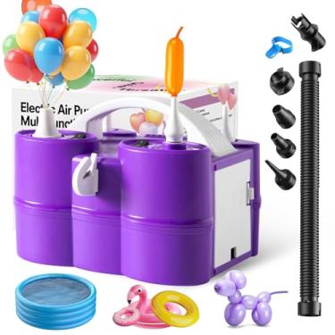 Imagem de GreatWhip Bomba de ar portátil elétrica 3 em 1 para todos os balões e infláveis, deflator de enchimento rápido para flutuadores de piscina, colchão de ar, balão de látex de folha 260q