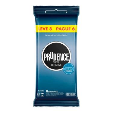Imagem de Preservativo Lubrificado Prudence Super Sensitive Leve 8 Pegue 6