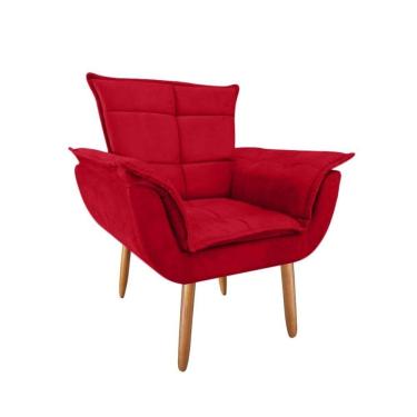 Imagem de Poltrona Opala Suede Vermelho