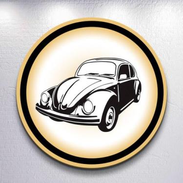 Imagem de Capas Festa Tema Carro Vintage Fusca Painel Redondo Grande ou Mini Est