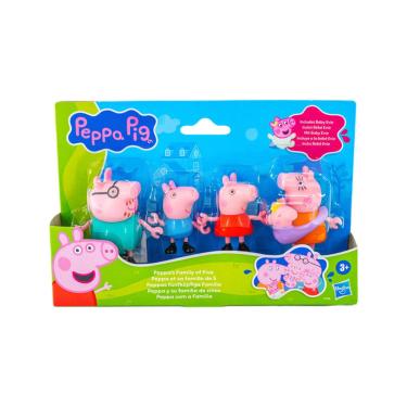 Imagem de Peppa Pig E Sua Família com 5 Bonecos G0506 - Hasbro