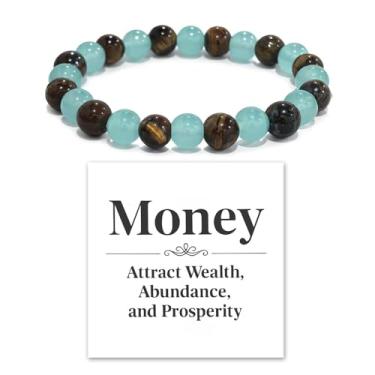 Imagem de YANCHUN Pulseiras de dinheiro para mulheres, pulseira de dinheiro, riqueza, Feng Shui, riqueza e sorte, joias de proteção de cristal, presentes espirituais, Miçangas, Sem Pedra Preciosa