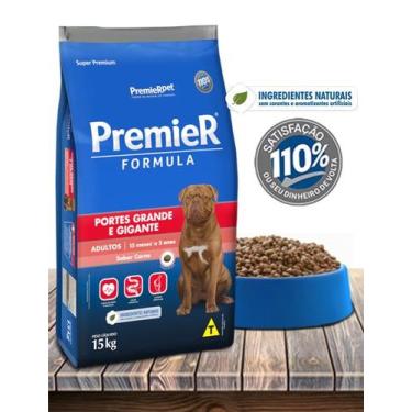 Imagem de Ração Seca PremieR Pet Fórmula Carne para Cães Adultos Porte Grande e 