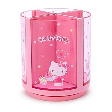 Imagem de Sanrio 213110 Pink Plastic Hello Kitty Kitty Pen Stand 360 Degree Rotating Pen Stand Pen Holder Cosmetic Makeup Brush Tulle Pet CharacterF