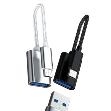 Imagem de Adaptador Micro USB Macho para USB Fêmea (pacote com 2) OTG 3.0 Leitor de Cartão Conector Android Conector Adaptador de Câmera Digital Tablet Compatível com Samsung Galaxy S6 S7 Edge+ S7 Active Note4