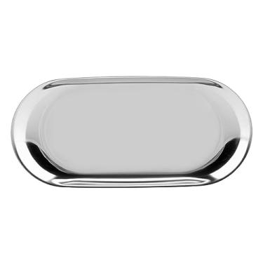 Imagem de Bandeja de armazenamento de aço inoxidável estilo nórdico para joias de cosméticos e mesa de escritório, espelho polido com acabamento em latão, 23 x 9,4 cm ou 18 x 8 cm, bandeja de bancada de