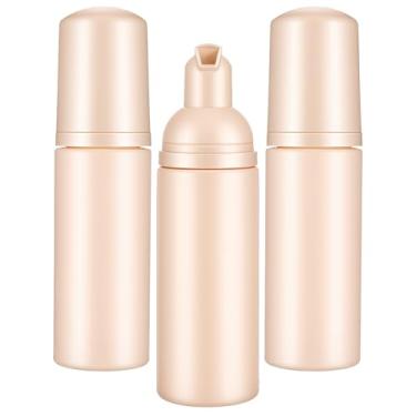 Imagem de ElevateTech Garrafa com bomba de espuma, 3 peças, dispensador de espuma de viagem, mini recarregável, vazio, tamanho de viagem, dispensador de sabão de espuma para sabonete, xampu, limpador de cílios