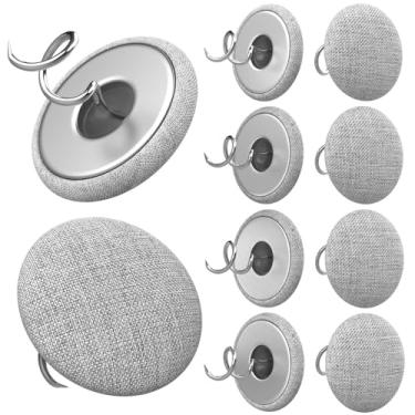 Imagem de Alfinetes de estofamento – Alfinetes de saia de cama, capas de sofá, estofados, suportes de poltrona, evitam que a almofada do sofá deslize (cinza claro 24)