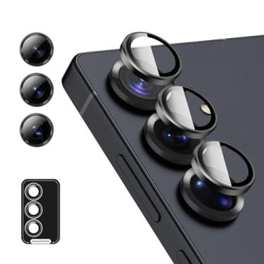 Imagem de SVMONGWA Protetor de lente para câmera Samsung Galaxy S25 Plus, verdadeira tecnologia AR+AF, protetores de lente individuais, vidro temperado 9H ultrafino com borda de alumínio, fácil instalação, 1