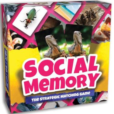 Imagem de Social Memory - Strategic Twist On Classic Memory Game! Engaging Matching Cards for Families, Adults, Kids and Seniors. Perfect for Game Night, 2-5 Players, and Overall Family-Friendly Fun
