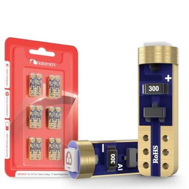 Imagem de Nakamichi Lâmpada LED T5 W2W 37 74 2721 para soquete PC74 PC37, 12V, chip SMD 2016, super brilhante, para painel, e iluminação interna automotiva (Azul Neon, Pacote com 12)
