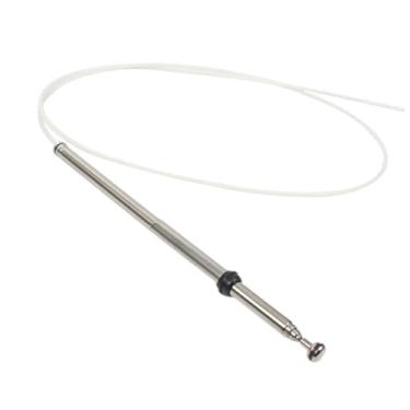 Imagem de Generic Mastro de antena elétrica compatível com RX300, acessório metálico prateado 86337-0W030. Instalação simples e fácil.