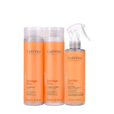 Imagem de Kit Cadiveu Professional Bye Bye Frizz Shampoo Condicionador e Selagem Gradativa (3 produtos)