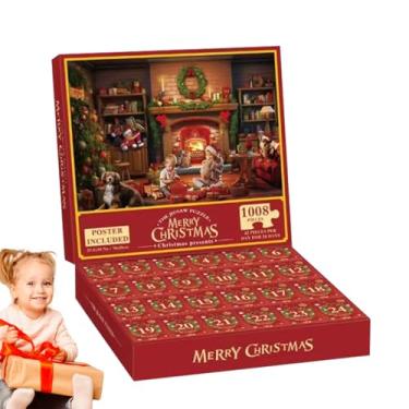 Imagem de Shakven Quebra-cabeça do Calendário do Advento,Quebra-cabeça do Calendário do Advento 2024, Brinquedos engraçados do calendário do advento, Quebra-cabeça do calendário do advento 24 dias,