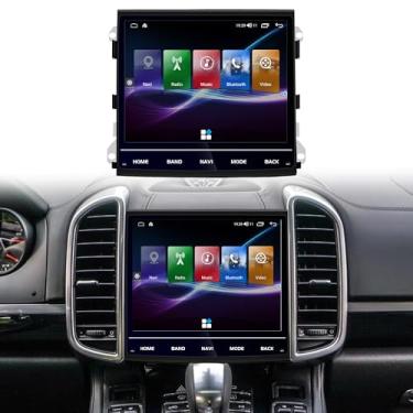 Imagem de Rádio veicular antirreflexo estéreo de navegação GPS para Porsche Cayenne 2011-2015 reprodutor multimídia automotivo tela Blu-ray de 8,4 polegadas (8 GB de RAM, 128 GB de ROM sem decodificador de