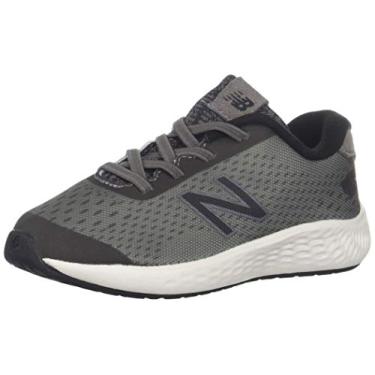 Imagem de New Balance Tênis de corrida unissex infantil Fresh Foam Arishi Nxt V1 Bungee, Cinza escuro/preto, 18