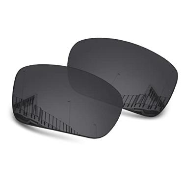 Imagem de Well-aimed Lentes de reposição polarizadas de 1,5 mm para óculos de sol Oakley TwoFace OO9189 OO9256, antiarranhões, resistente a impactos, Preto polarizado - 1,5 mm, One Size