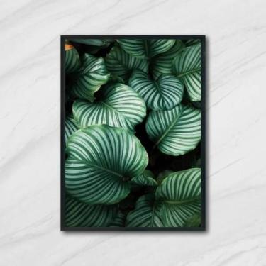 Imagem de Quadro Decorativo Foto De Folhas 45X34Cm - Quadros On-Line