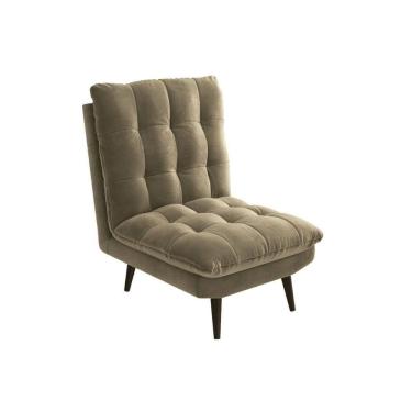 Imagem de Poltrona Decorativa P- Sala Ibiza Pol014 1 Un Carvalho-suede Bege - Kappesberg