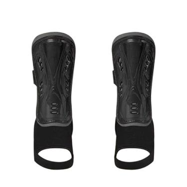 Imagem de Caneleira Infantil com Tornozeleira Proteção e Conforto – Futebol, Futsal e Society (7 a 12 anosk) (PRETO)