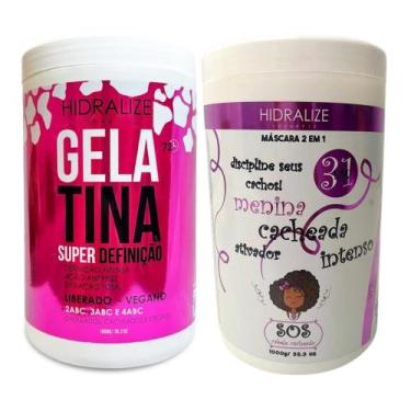 Imagem de Gelatina Capilar Super Definição Hidralize + Creme De Pentear Menina C