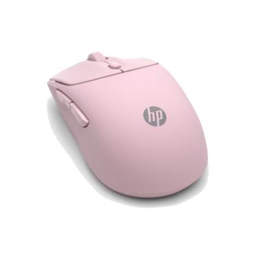 Imagem de Mouse Sem Fio HP 400 Quiet – Cliques Silenciosos, Design em Silicone Durável, Conexão Bluetooth e 2.4GHz, 6000 DPI, Rosa (AZ7B4AA)