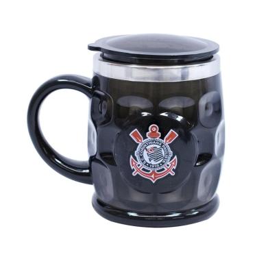Imagem de Caneca Térmica Relevo Com Tampa 500ML - Corinthians-Unissex
