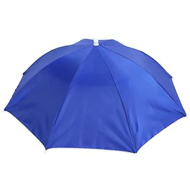 Imagem de Phefop Chapéu Guarda-chuva Adulto, à Prova d'água, Dobrável, boné de Pesca, Tecido de, Leve, Compacto para Atividades Ao Ar Livre (#12)
