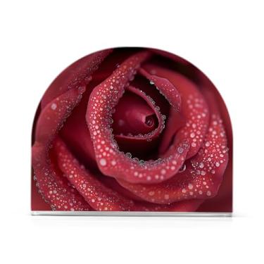 Imagem de Qilmy Porta-guardanapos rosa vermelha para mesas - porta-guardanapos para cozinha, porta-guardanapos de mesa, porta-guardanapos de coquetel, porta-guardanapos moderno, guardanapos de papel388