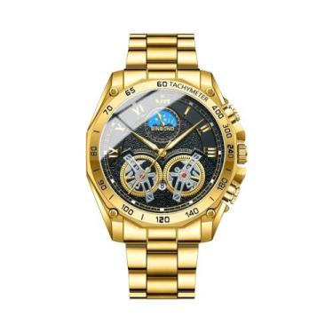 Imagem de Relógio De Pulso Masculino De Luxo À Prova d'Água BINBOND, Relógio De 