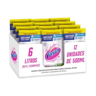Imagem de Vanish Tira Manchas Liquido para roupas brancas embalagem econômica 6 litros
