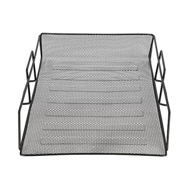 Imagem de aqxreight Bandeja de Mesa Organizador Documento Carta Arquivo Rack Ferro Armazenamento Estante Material de Escritório Camada Ser Cada ou Rack Interligado e Ventilado é para Documentos Práticos