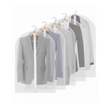 Imagem de Capa Protetora para Roupas PEVA, 60x80 cm, Transparente com Zíper, para Ternos, Vestidos e Casacos (1)