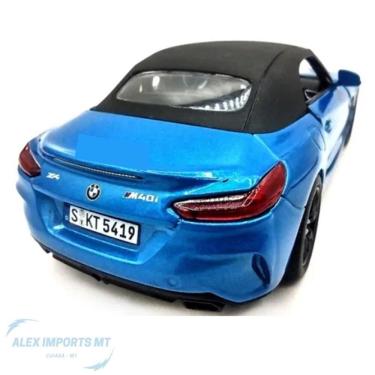 Imagem de Miniatura Carro Ferro Coleção Fricção Bmw Z4 Possui Detalhes