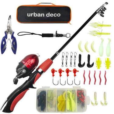 Imagem de Vara de pesca Urban Deco Kids Telescopic 128 cm Combo Red