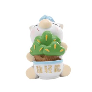 Imagem de FLCPJGV Escultura Ornamental em Resina com Miniaturas de Cavalos para O Ano Chinês de 2026, Ideal para Lareira, 4.3 X 5.8 X 6 Cm