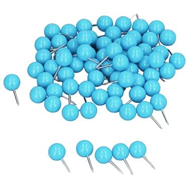 Imagem de GLOGLOW Outras Necessidades Diárias Domésticas 100 Peças, Plástico Durável e Aço, 9,5 X 20 Mm, Com Estojo de Armazenamento Transparente, para Placas de Cortiça e Mapas de Viagem Alfinetes de Mapa