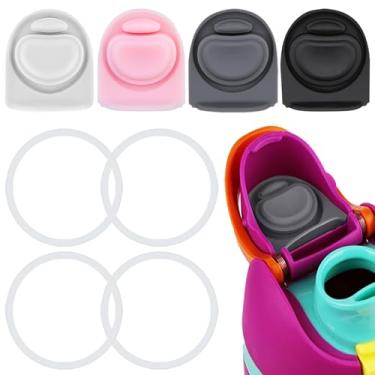 Imagem de ZONBBEE Rolha de substituição e anel de vedação O de silicone compatível com Owala FreeSip 680 g, tampa de vedação superior de garrafa para Owala 16/19/24/32/1,134 g, acessórios de inserção de tampa