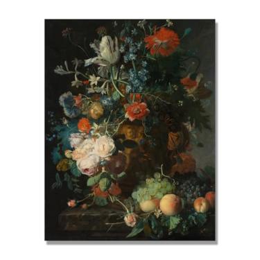 Imagem de NHLDZYH Arte de parede em tela colorida para especiarias e colher de tempero | Decoração de cozinha vintage | Arte moderna para casa e sala de jantar. B77. Tela somente de 50 x 65 cm - 19,7 x 25,6 pol