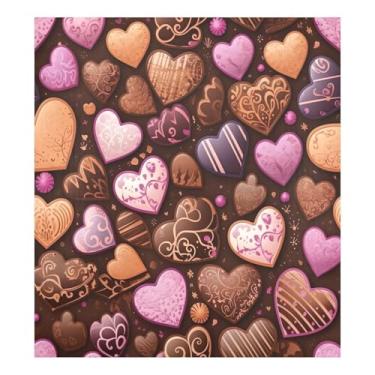 Imagem de Blueangle Capa de ímã de lava-louças com corações de chocolate, decoração de capa frontal de lava-louças, adesivos de eletrodomésticos, adesivos de eletrodomésticos, adesivo magnético decorativo de