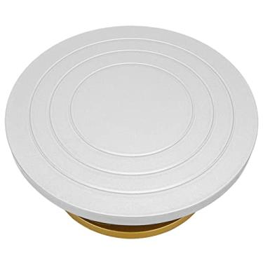 Imagem de Cryfokt Mesa Giratória Durável para Roda de Oleiro para Escultura de Modelagem Em Argila, Fácil de Limpar, Máquina de Cerâmica Profissional para Oleiro, Capacidade de Rolamento de 50 Kg, Tamanho Compacto e Peso Leve, Adequada para Iniciantes e Especialistas (Aço plástico)