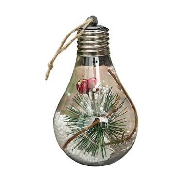 Imagem de Luz de Pêndulo LED Globo Lâmpada Pendurada em Árvore com Corda para Decoração DIY Inverno Casa Festa Férias Presente