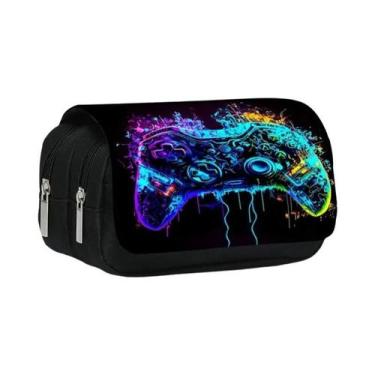 Imagem de Estojo De Caneta Flip De Dupla Camada Em Estilo De Controle De Jogo 3D