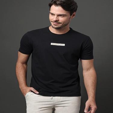 Imagem de Camiseta masculina Calvin Klein Box NYC preta-Masculino