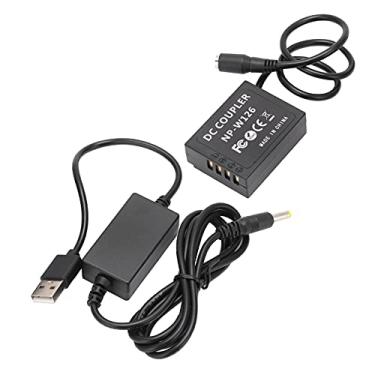 Imagem de GLOGLOW Adaptador de Carregamento NP-W126 Acoplador DC de Bateria Fictícia Com Adaptador de Alimentação USB para XT2 XT3 XH1, Fonte de Alimentação Contínua, Decodificação Completa, Plástico para