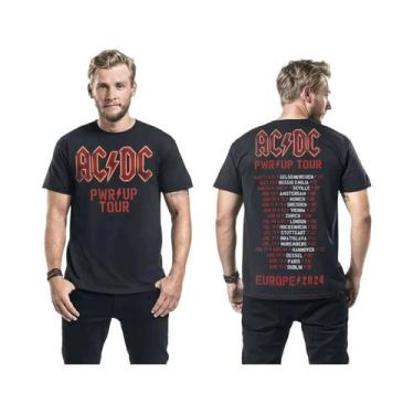 Imagem de Camiseta Masculina Respirável Com Estampa Esportiva AC_DC Highway to H