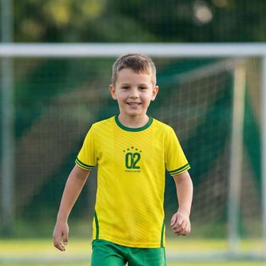 Imagem de Camisa Brasil Infantil Amarela Juvenil Penta 2002 Copa R9-Masculino